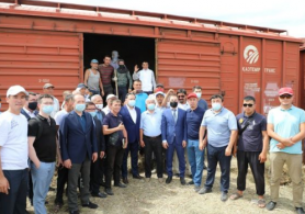 Түркістан облысынан маңғыстауға 1000 тоннаға жуық жем-шөп жөнелтілді