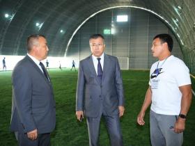 Облыс әкімі Келестегі спорт кешенінің құрылысымен танысты