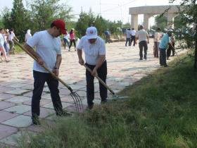 Созақтықтар экологиялық акцияға белсене қатысты