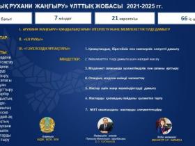 «Ұлттық рухани жаңғыру» ұлттық жобасының бағыттары мен міндеттері түсіндірілді