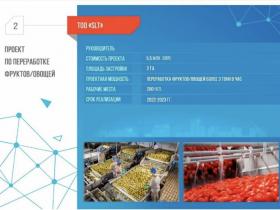 Шымкентте жеміс пен көкөністі қайта өңдеу және консервілеу зауыты салынуы мүмкін