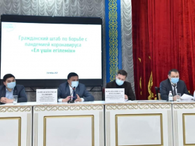 «Елім үшін егілемін» штабының өкілдері - Шымкентте