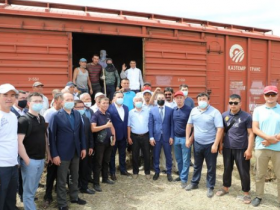 Түркістан облысынан маңғыстауға 1000 тоннаға жуық жем-шөп жөнелтілді