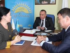 Департамент басшысы Ордабасы ауданының тұрғындарын қабылдады