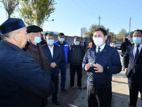 Қала әкімі Әл-Фараби ауданында атқарылып жатқан жұмыс барысымен танысты